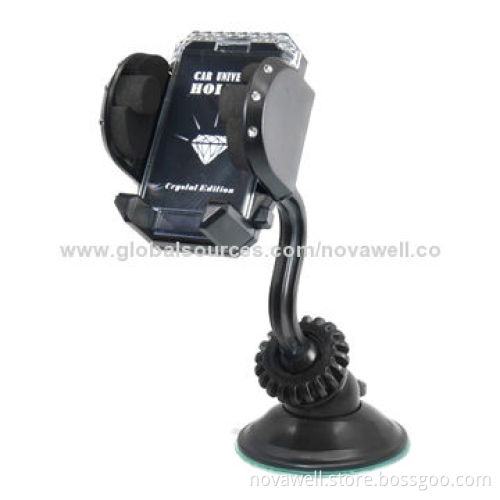 Universal Car Mount for Mobile Phones, MP4 and PDA, OEM Orders Welcomed, Easy to Install and Release